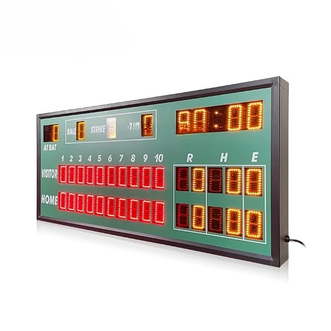 Mini Electronic Sport Gametime Display Outdoor Play Sports Scoreboard Led Scoreboard Led Baseball Scoreboards for Sale