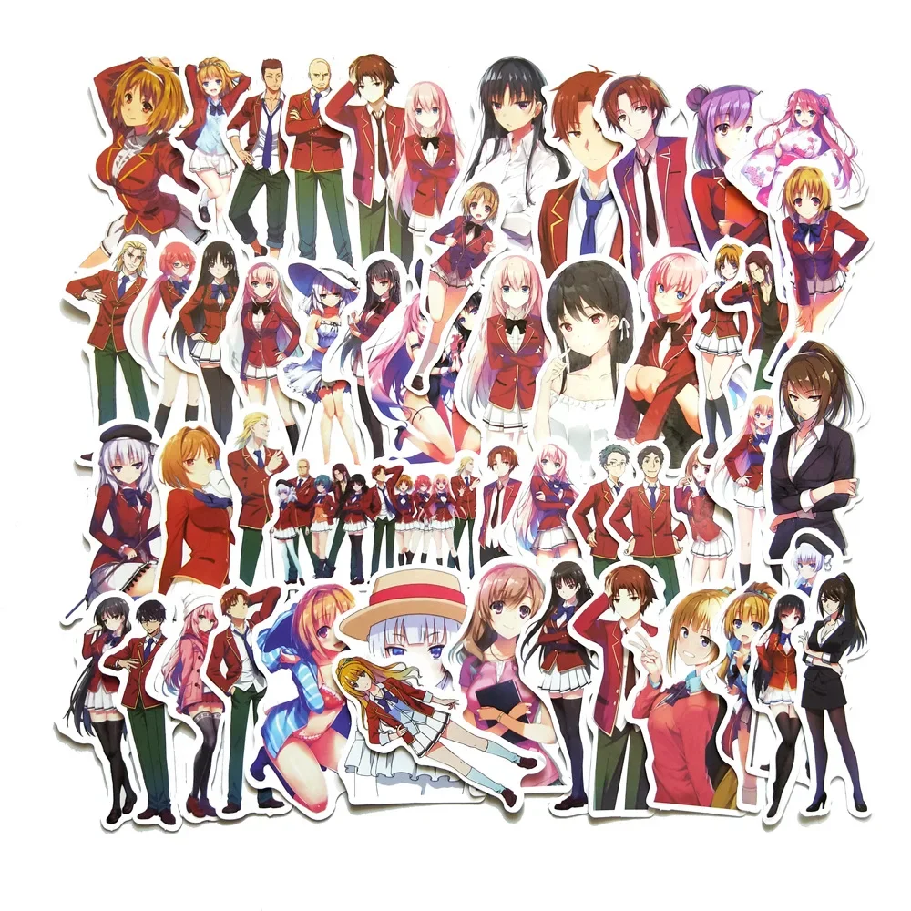 

10/30/50PCS Manga Horikita Suzune Ayanokouji Kiyotaka Different Shapes Stationery Sticker Adorable Aesthetic Office Supplies