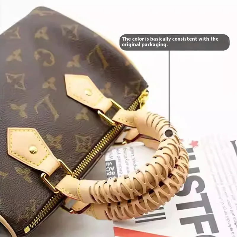 زوج واحد من أغطية تغليف مقبض الحقيبة لـ Speed 25 30 35، حزام حماية قبضة جلدية فاتشيتا، مقاوم للبقع والتآكل