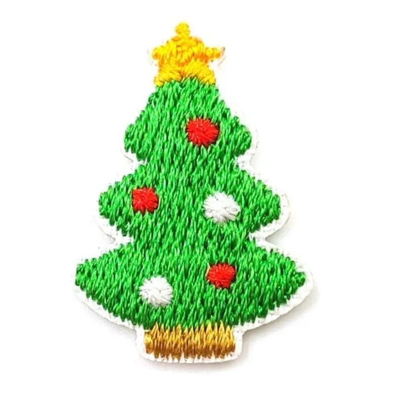 

652F 15 шт./компл. рождественские вышитые утюгом нашивки снеговика пришивные нашивки аппликация