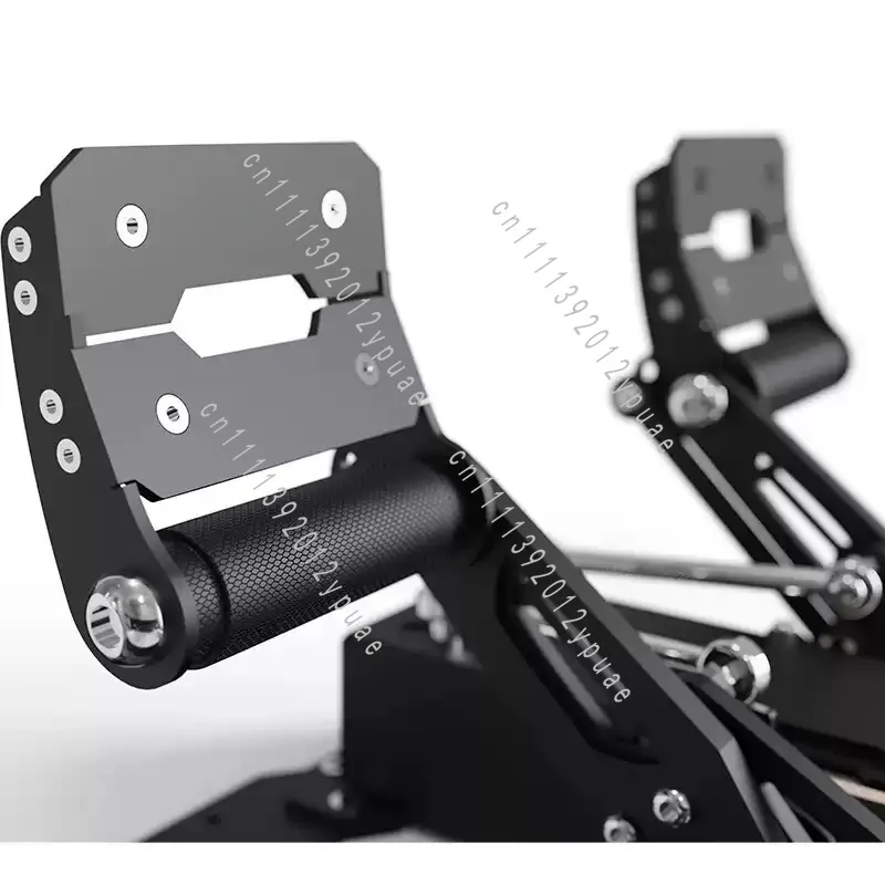 All‑Metal Flight Simulator Rudder Pedals, Hall Sensor Toe Brake Foot Controller for PC Flight Simulation