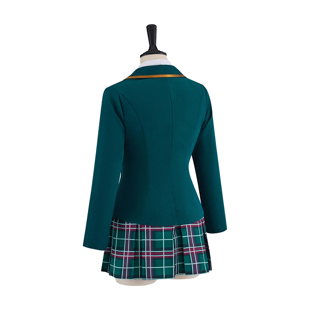 Lydia Cosplay Astrid Deetz Kostuum Dames Uniform Jas Rokken Pak Halloween Carnaval Party School Show Baljurk