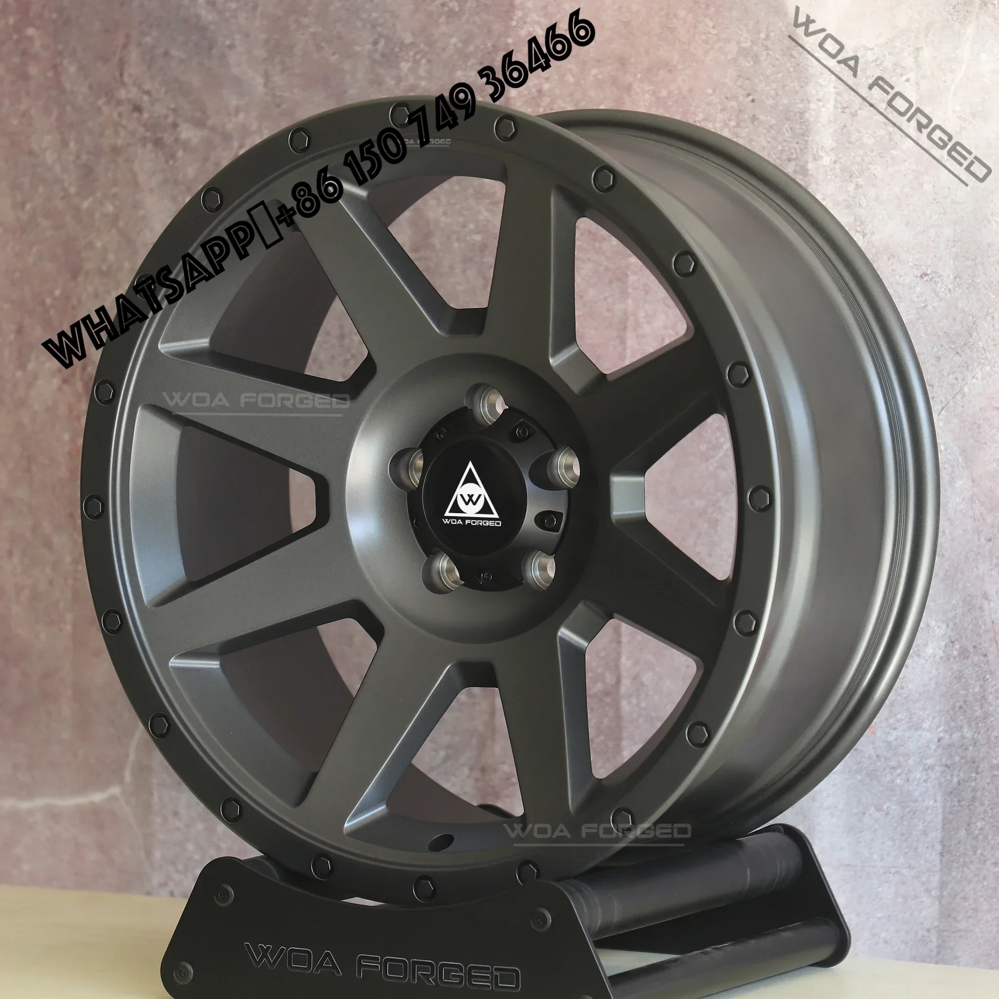 6061-T6 Custom Off-Road Forged Wheels Matte Gun Grey 17/18/19/20/21/22/23/24 Inch Off-Road Anti Tooth Detachment Forged