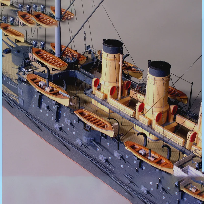 1:250 Russian Navy Oslavia Battleship Paper Model Paper Ship Model DIY Handmade Paper Craft Aldult Toy Military Model Home Decor