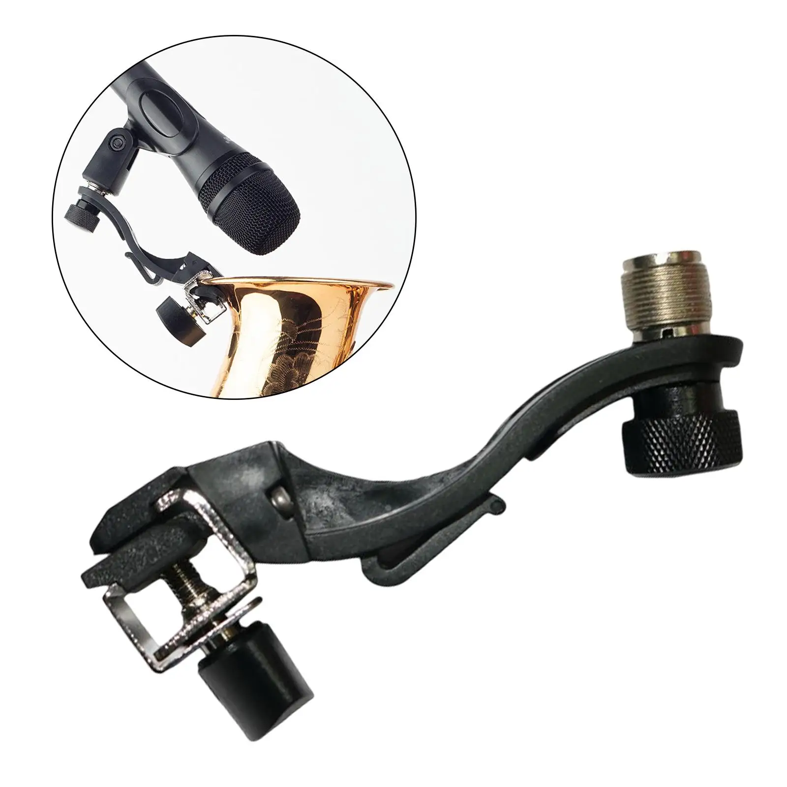 Drum Microphone Clip Instrument Clip On Drum Rim Shockproof Adjustable Mic Height Mount for Microphone Accessories Studio