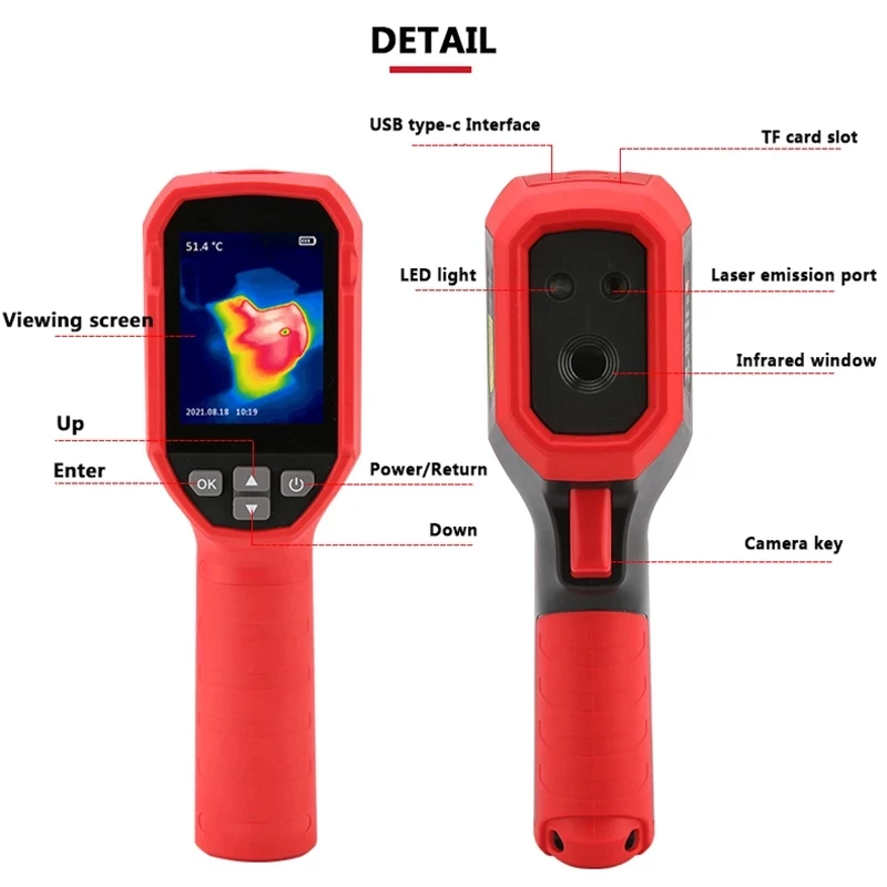 UTi120S Infrared Thermal Imager PCB Circuit Industrial Testing Floor Heating Tube Testing Temperature Thermal Camera