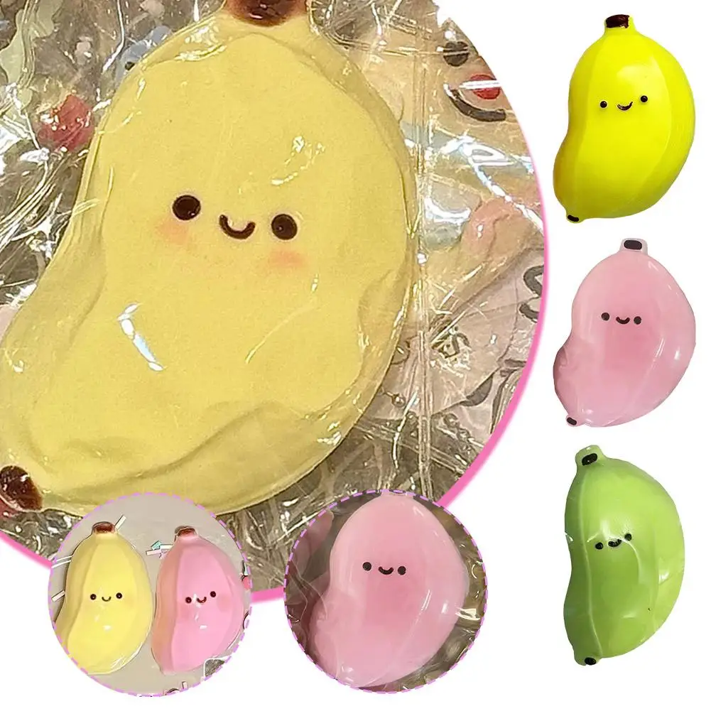 Super Cute Simulation Soft Little Chubby Banana Kneading Super Fun Healing Stress Relieving Decompression Toy For Cute Chil V4P4