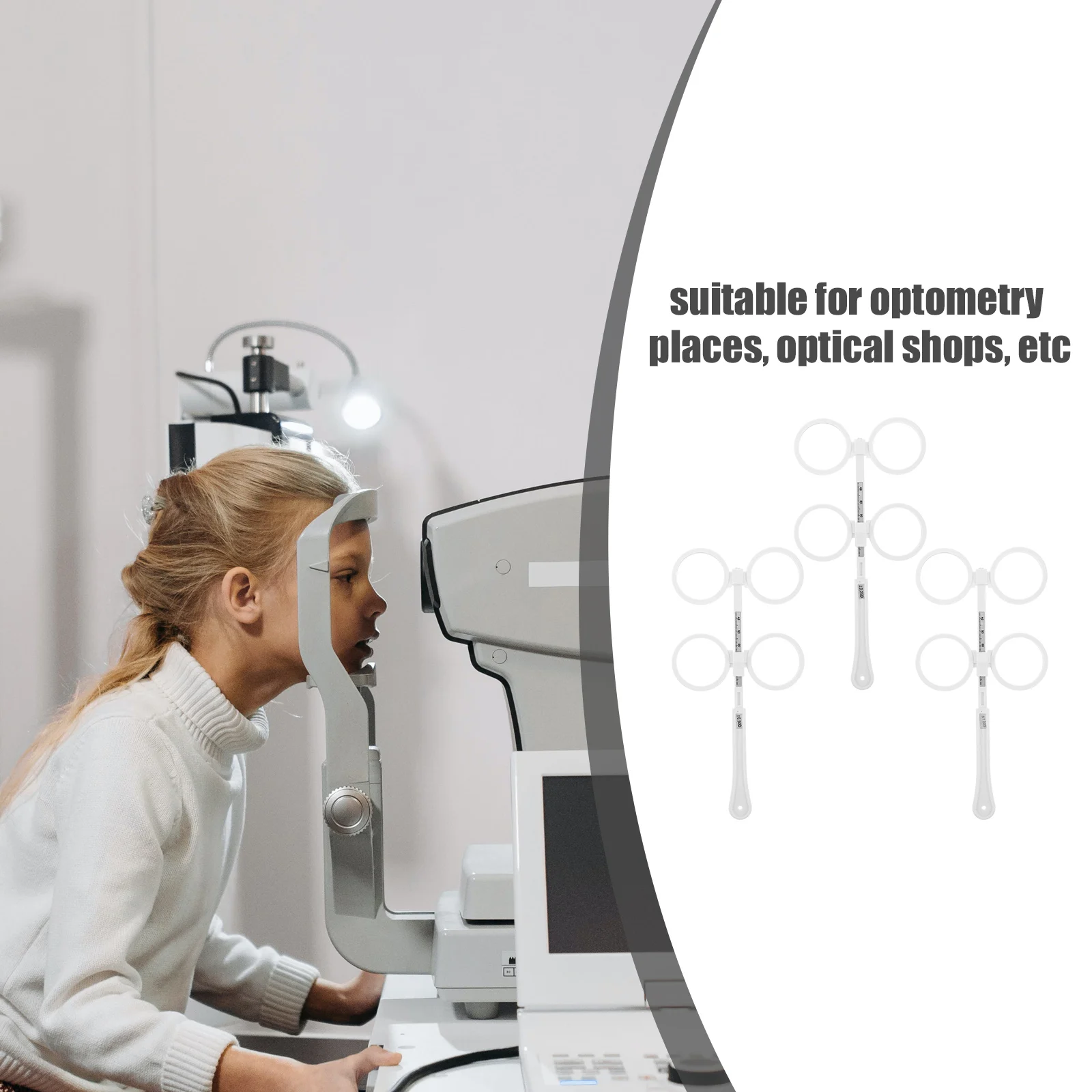 

3Pcs Weak Vision Training Adjustable Flips Lens Trial Optical Flipper Near Vision Testing Amblyopia Optometry Flips