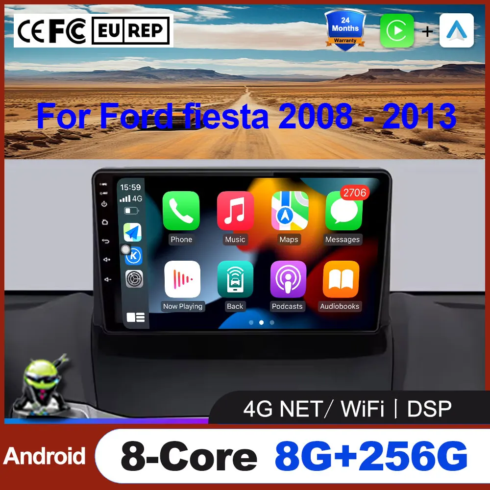 

Android OS For Ford fiesta 2008 - 2013 Car Radio Multimedia Video Player Navigation GPS Auto Radio No 2DIN