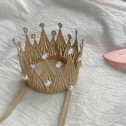 Cute Kids Baby Girl Toddler Lace Crown Hair Band Headwear Headband Accessories Kids Birthday Party Headdress