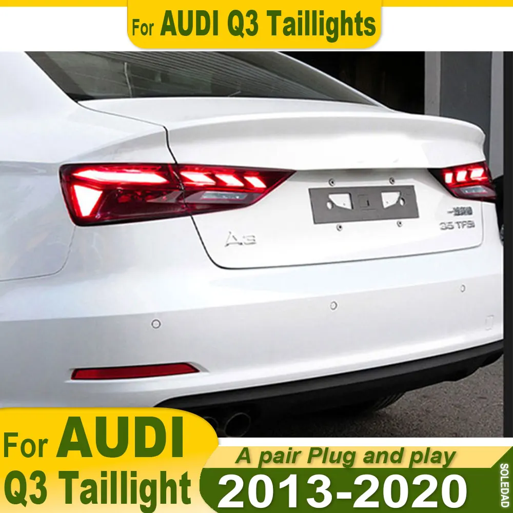 

Car taillight For Audi A3 2013-2020 taillight assemblies Modified RS A5 style LED turn signals and rear brake lights.
