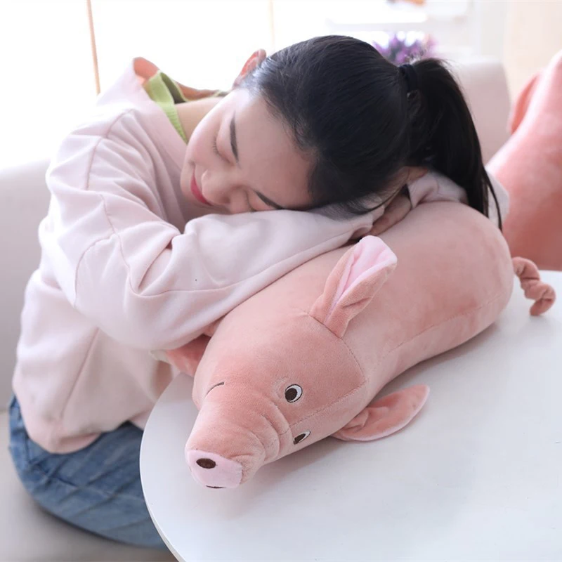 25/40/50/60cm Plush Toys Cartoon Realistic Pig Shaped Doll Throw Pillow Stuffed Toys Lovely Nice Gift For Kids Adults