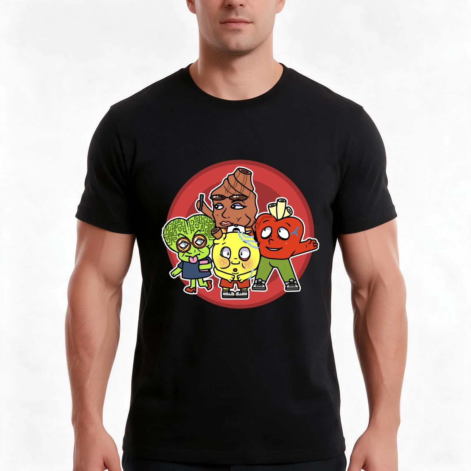 The Organ Gang T-Shirt, Summer Casual Cotton Tee, Oversized Streetwear Tops, Vintage Graphic Print, Loose Fit Short Sleeve