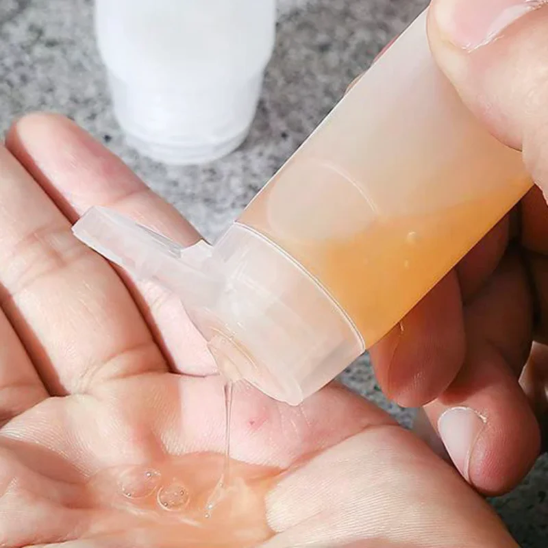 10Pcs 30/50ml Empty Squeeze Tube PE Soft Tubes Facial Cleanser Bottle Cosmetic Packaging Travel Bottle Refillable DIY Container