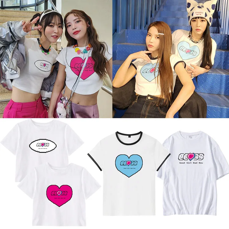 Mamamoo Member Jin Young's Ort Sve T-Irt Loose Cotton Printed Support Song Clot…