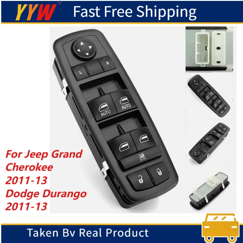 

Главный переключатель стеклоподъемника для Jeep Grand Cherokee Dodge Durango 2011-13, переключатель управления подъемом окна двери, автомобильные аксессуары