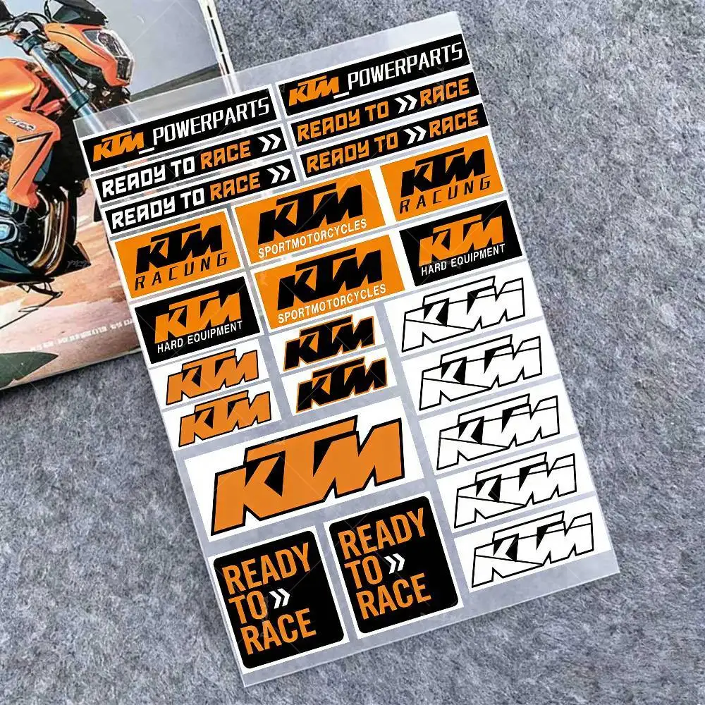 Für KTM Aufkleber Moto Sticker Auto Karosserie Stoßstange Fenster Motorrad Laptop Wände Vinyl Aufkleber Auto Tuning Zubehör