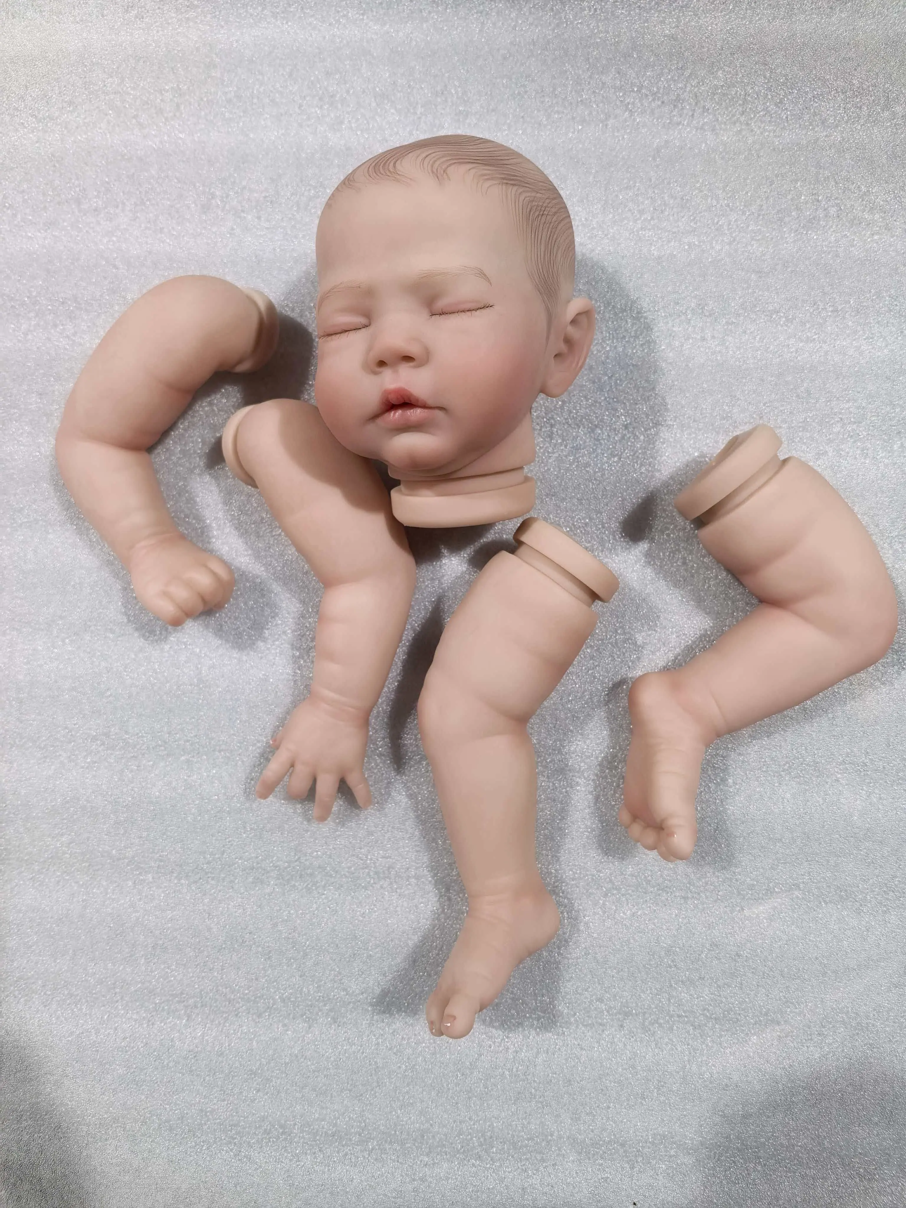 

NPK 16-дюймовый комплект куклы Zori Reborn, реалистичная кукла новорожденного, окрашенный комплект куклы, незаконченные части куклы