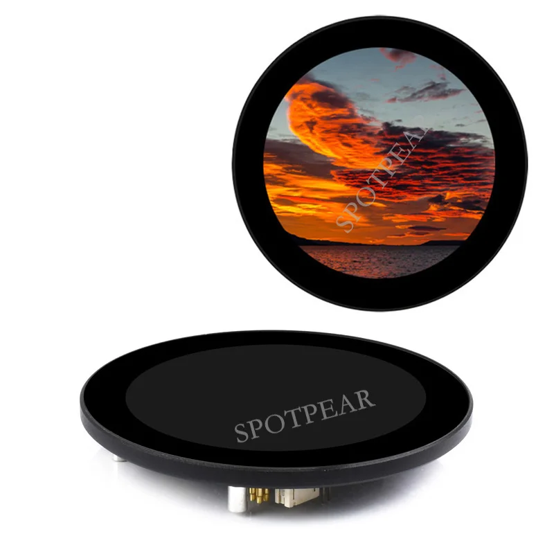Picture 4: Raspberry Pi 3.4inch MIPI DSI Round IPS LCD Display Capacitive Touch Screen 800 × 800 for Pi 4B/3B+