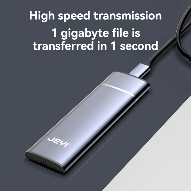 محول حاوية JEYI M.2 NVME SSD USB 3.2 Gen 2 (10 جيجابت في الثانية) حافظة خارجية تدعم 2230/2240/2260/2280 Ssds