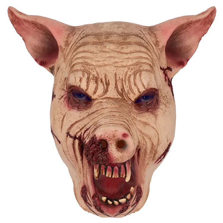 2025 Film e televisione di Halloween con la stessa testa di maiale Uomo Podrato Viso Maschera di maiale Casa stregata Camera segreta Cappuccio horror