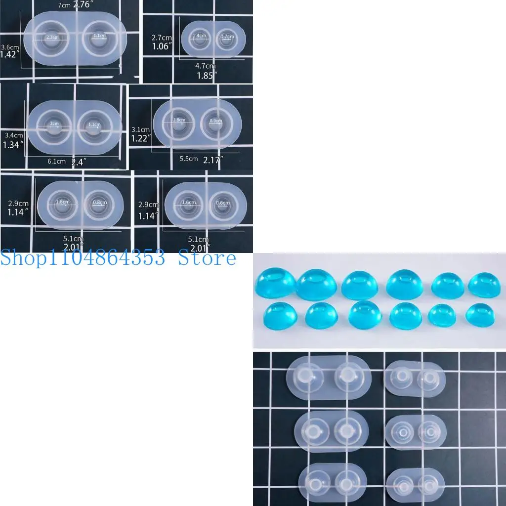 

652F Doll Eyes Mold for Doll Heavy Pupil Eye Eyeball Dome Silicone Mold Jewelry Tool