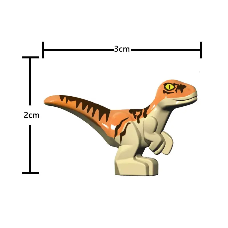 Dinosaur World Chase Tyrannosaurus Rex Spinosaurus StegosaurusColor Baby Building Blocks Accessories Toys for children gift