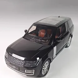 Large Size 1:18 Range Rover Model Car Toy Alloy Diecast Sound & Light Suv Off-road Vehicle Miniature Models for Kids Presents