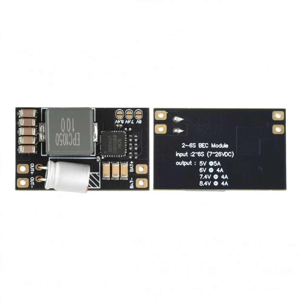 BEC Step-down Module 5A 2-6S 5V/6V/7.4V/8.4V Multi Voltage Output Switchable BEC Module for Aircraft FPV Fixed Wing