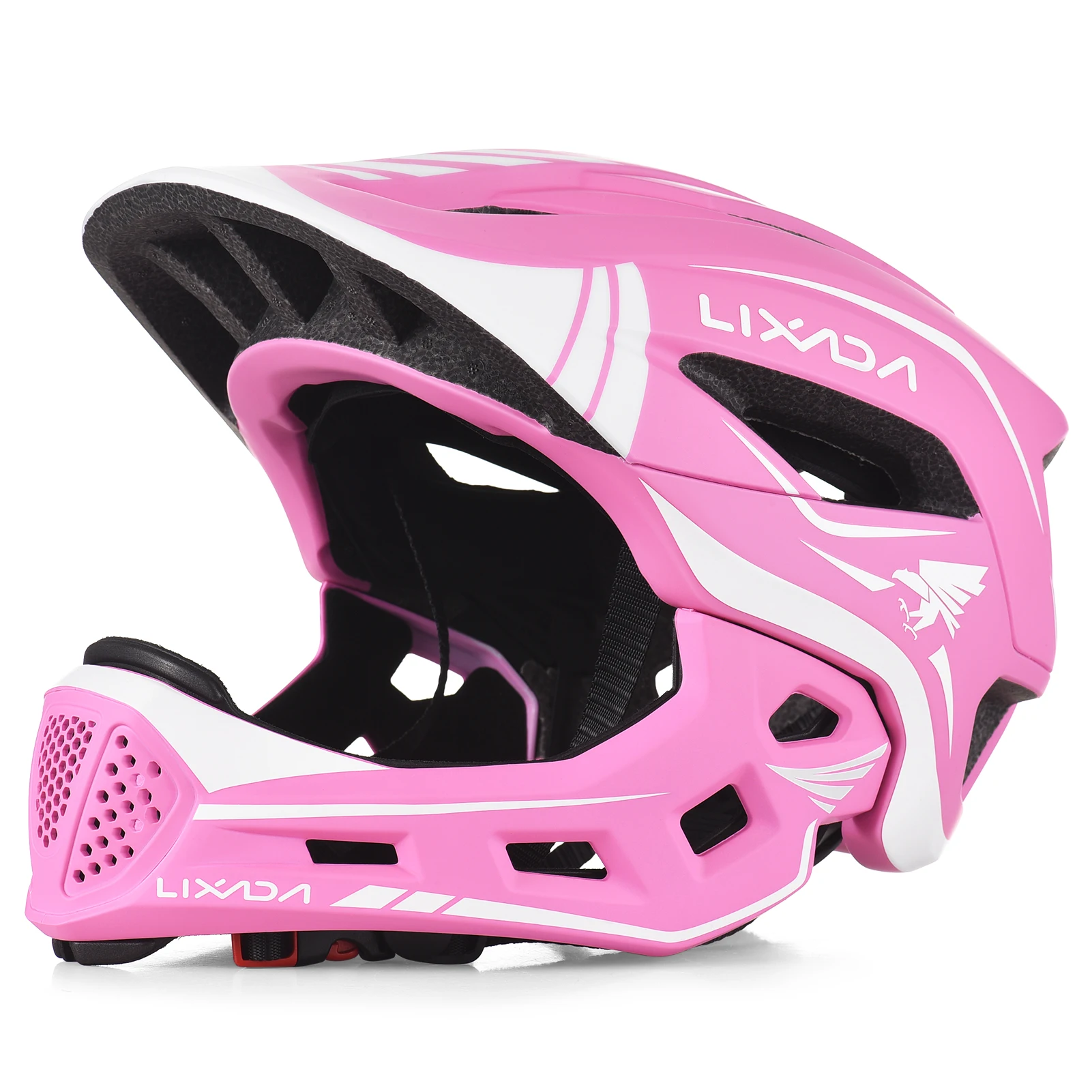 Afneembare volledige helm voor kinderen, geschikt voor sport, fietsen, skateboarden en rollerskaten, als beschermende helm.