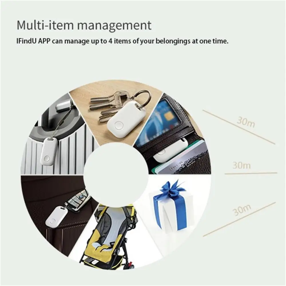 1/2/3PCS Tuya Inteligente Anti Perdido Bluetooth GPS Tracker-compatível Localização Rastreador Alarme Chaveiro Rastreador Vida