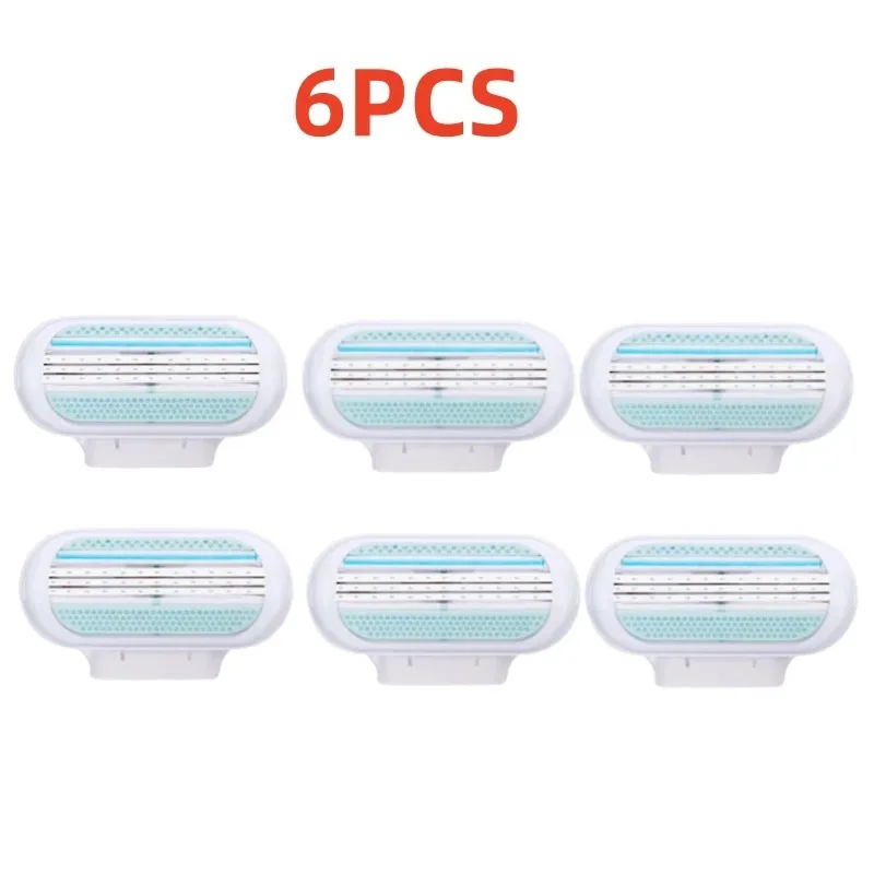 CC012-Women's 3-layer safety razor blade for facial/leg/armpit/bikini line beauty hair removal shaver compatible razor