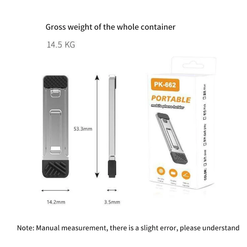 Self-adhesive Metal Bracket For IP 15 Samsung Adjustable Folding Kickstand Mini Invisible Mobile Phone Stand