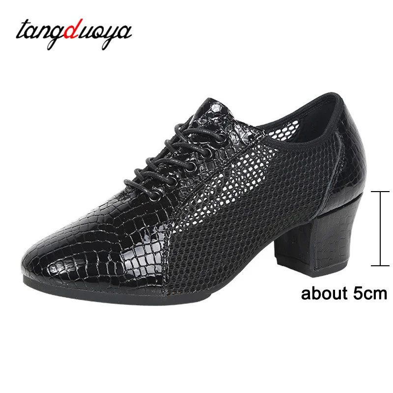 Sapatos de dança para mulheres, Jazz Dance Fitness Sneakers, Modern Dance Shoe Practice Mesh, Sola macia