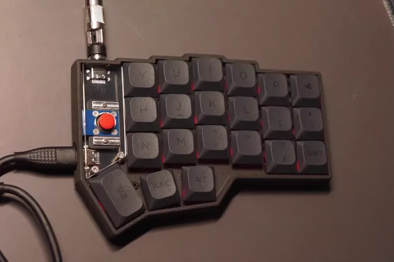 Corne Split Keyboard Low-profile Ergonomic Small Red Dot Keyboard Customized QMK Firmware Vial Key Change Office Gaming Keyboard