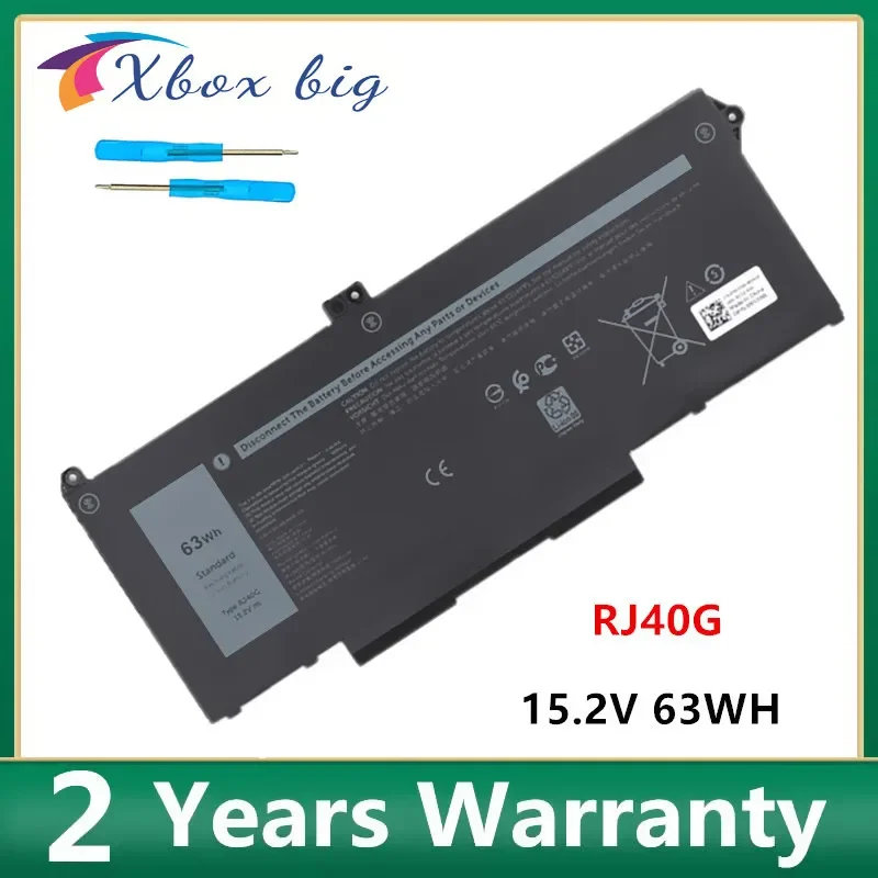 

New RJ40G 15.2V 63WH 01K2CF 075X16 Laptop Battery for Dell Precision 3560 Series