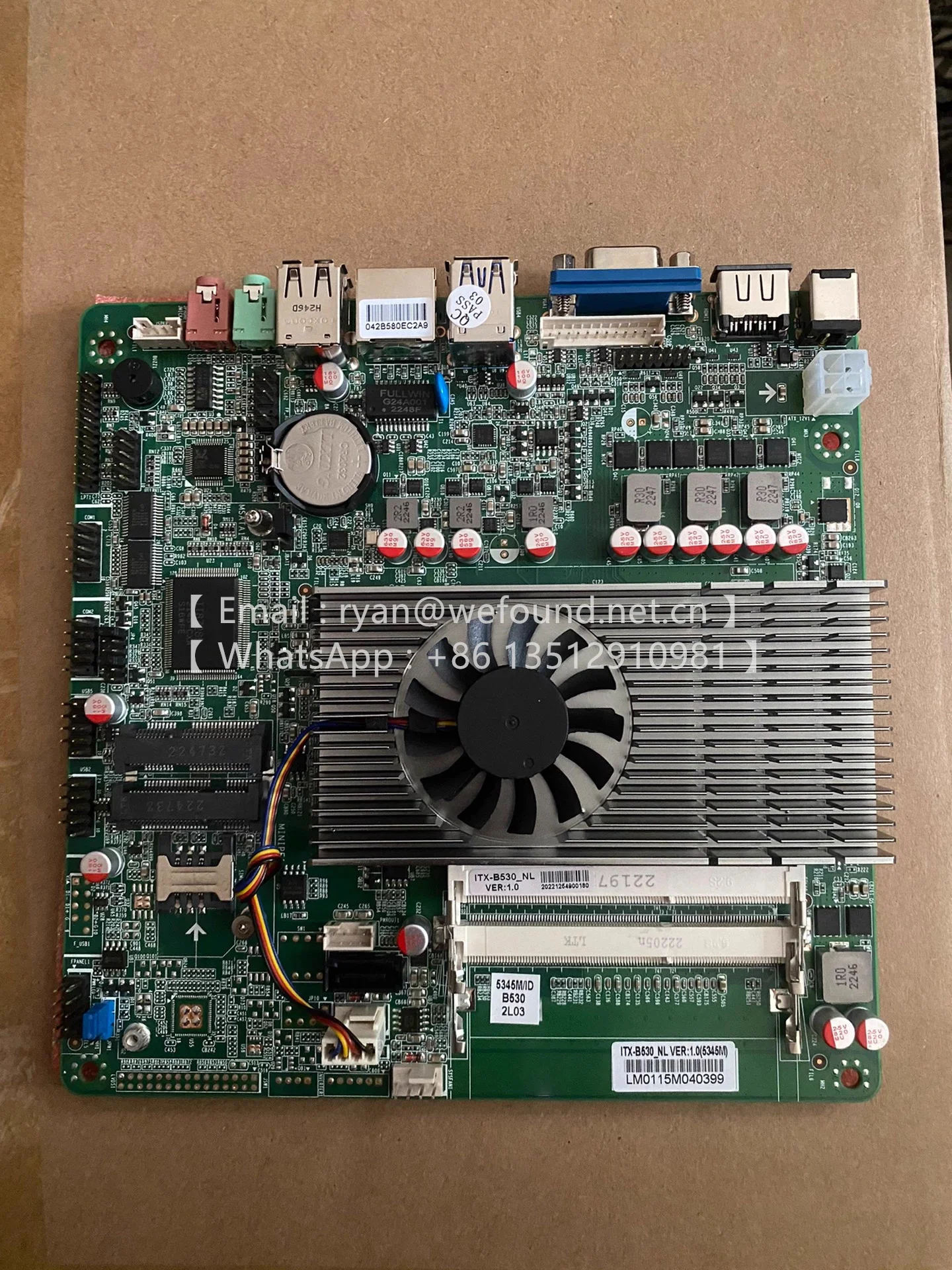 ITX-B530 NL V1.0  17X17 ITX Industrial Board