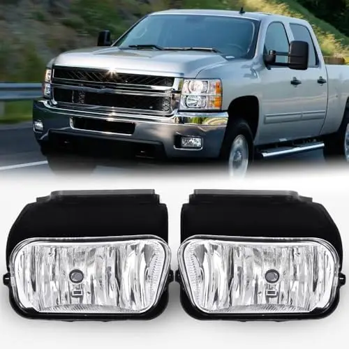 

G-PLUS Fog Lights for Chevy Silverado 1500/2500/3500 2003-2006, 2007 Classic, Avalanche 2002-2006 - Clear Lens