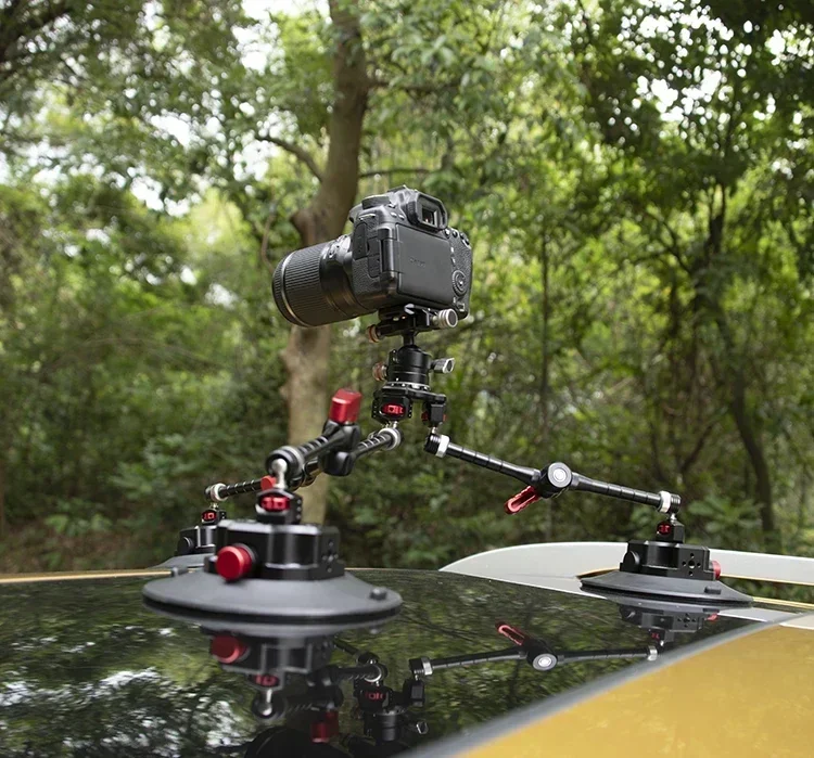 Customized design adjustable photography stabilizer ball head tripod car suction cup