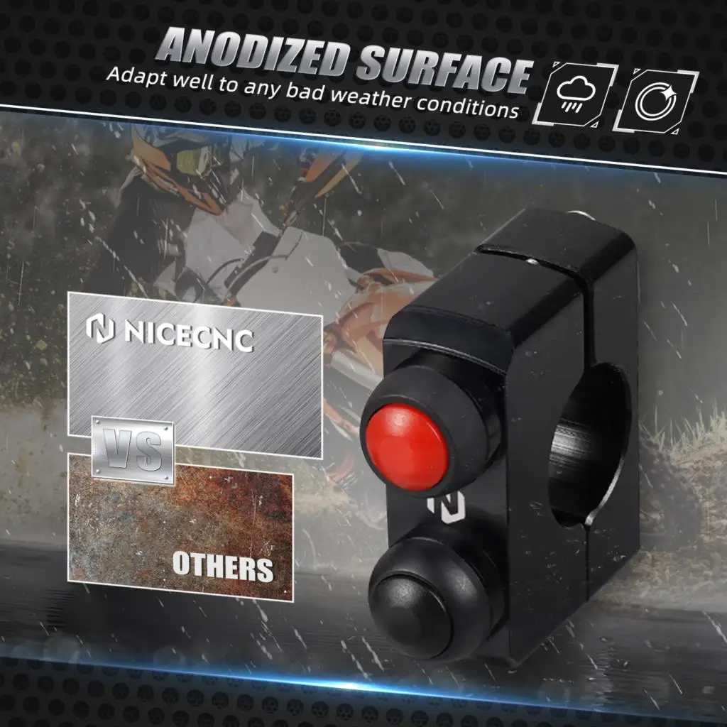 NICECNC For KTM EXC 300 2008-2023 EXC 250 EXCF 350 EXC 450 XCW 300 Start Kill Stop Switch Button SX125 SXF 250 SXF 450 2008-2022