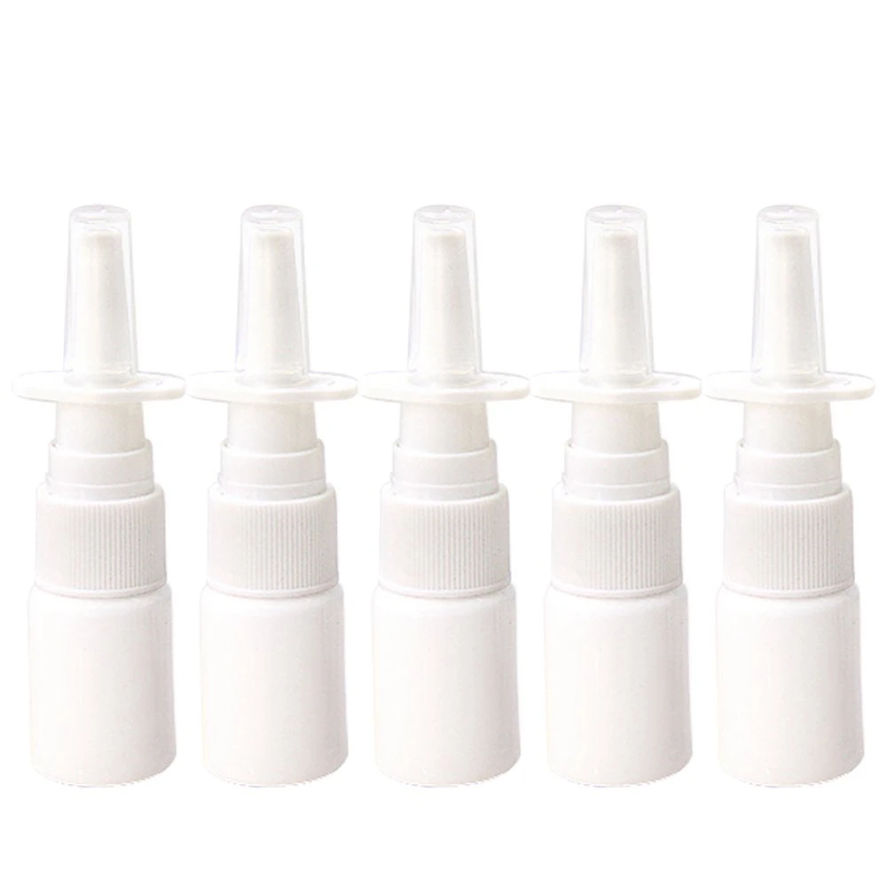 B84B-10Pcs 10Ml Spray Bottle Refillable Plastic Mist Nose Nasal Sprayer