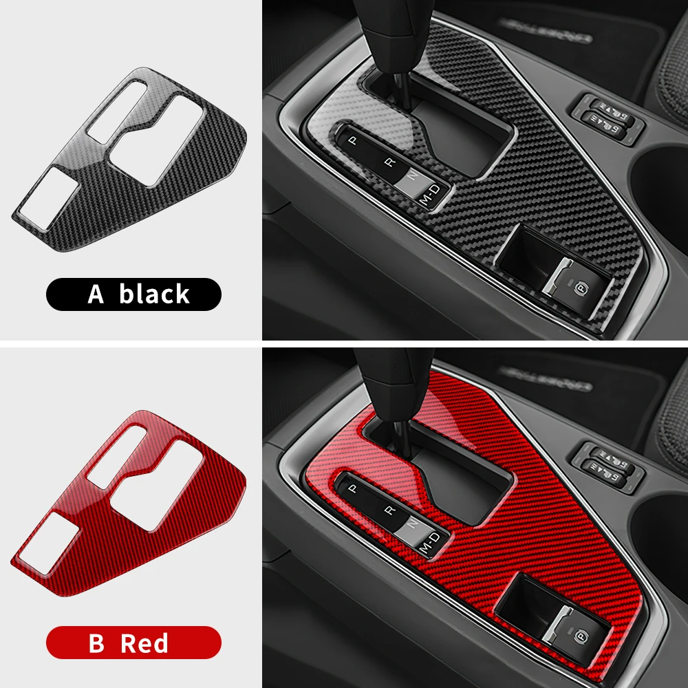 Базовая версия автомобильной панели переключения передач для Subaru Impreza Crosstrek 2024 2025 USDM, настоящая мягкая наклейка из углеродного волокна, внутренняя отделка