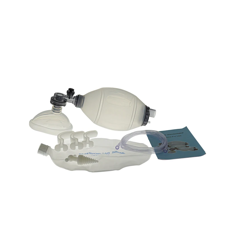 Tierarzt Silicone Reusable Manual Resuscitator With Reservoir Bag First Aid Cardiopulmonary Resuscitation Tools