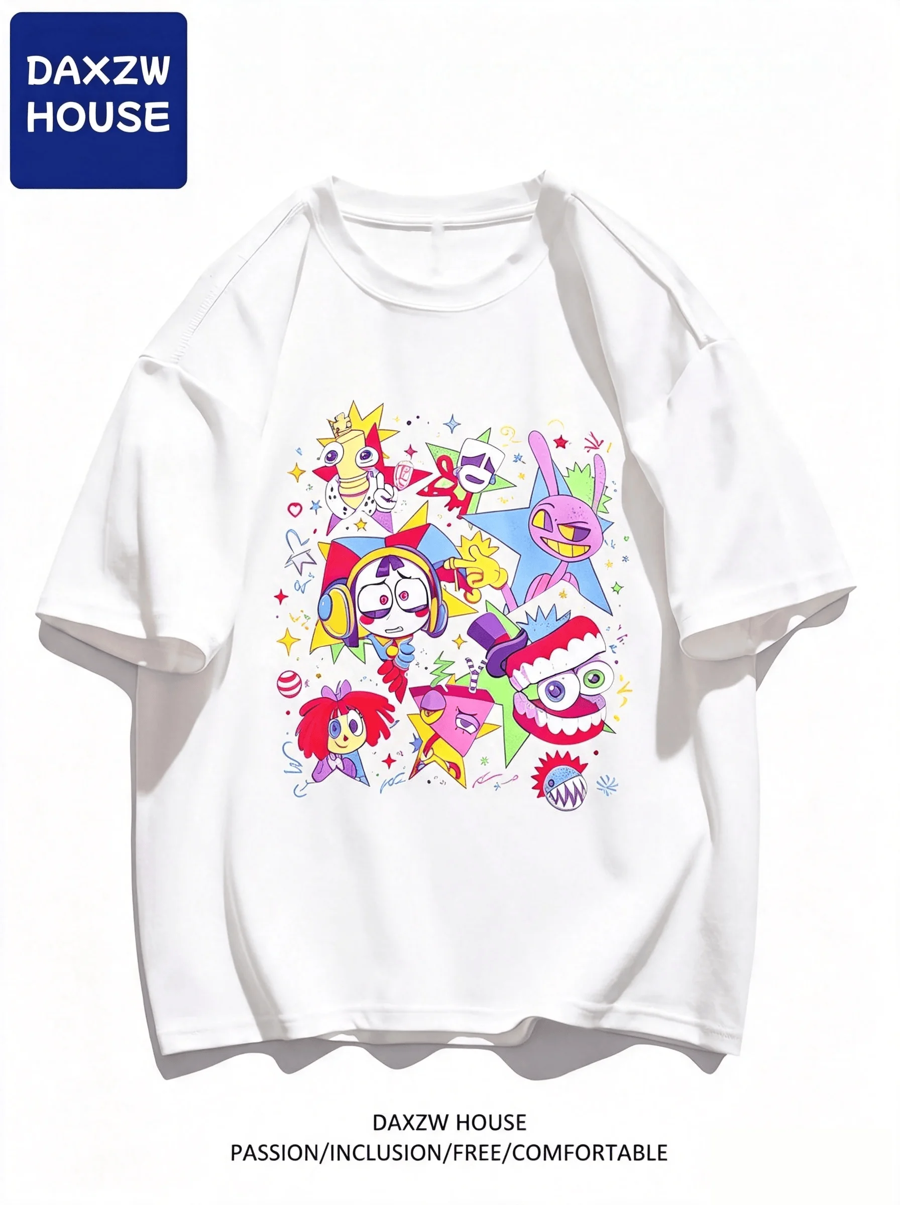 2026 The Amazing Digital Circus T-shirt Men Women Summer Cotton Clothing Cartoon Short Sleeve Tops High Quality Streetwear Tops