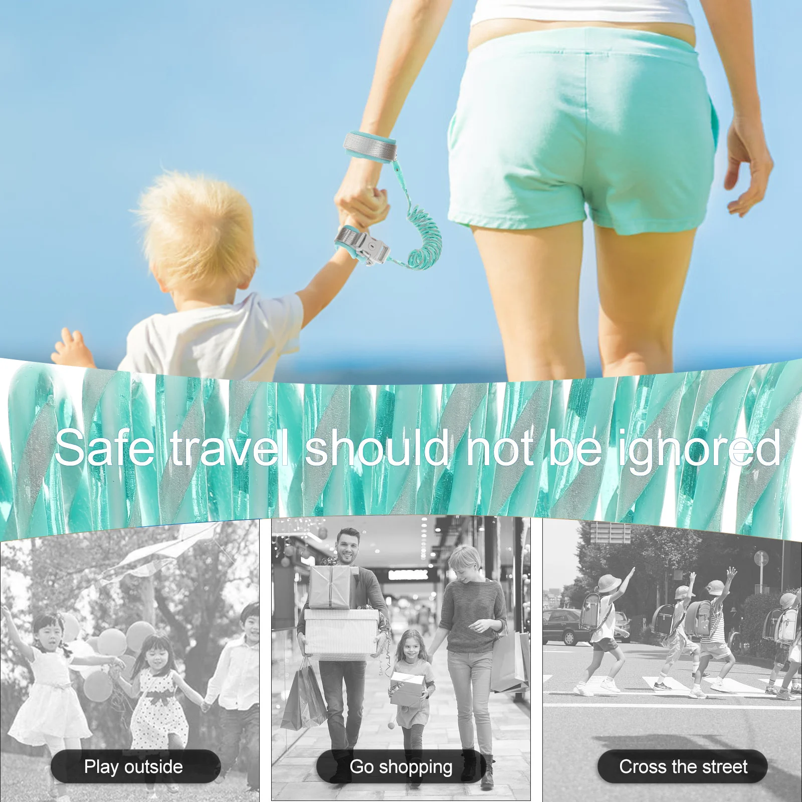 

Детский поводок с защитой от потери, детский поясной ремень безопасности, ремень безопасности для малышей, анти-потерянная веревка, удобный браслет на запястье