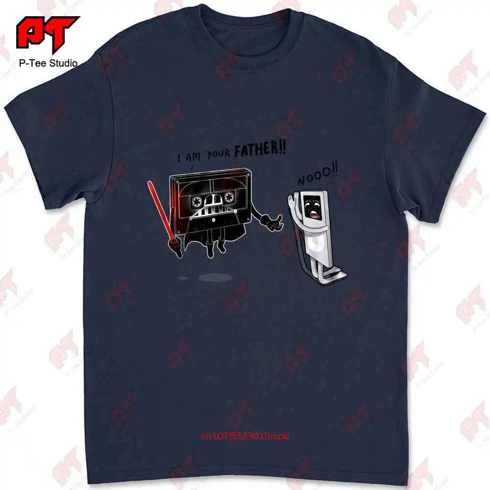 I Am Your Father Cassette Ipod Parody T-shirt Y79R