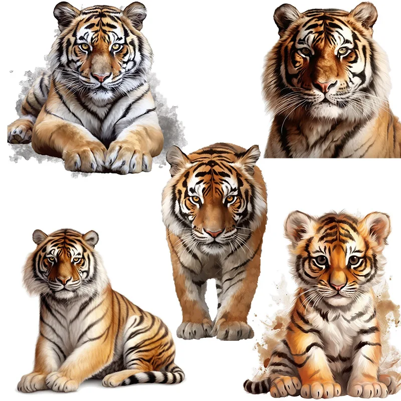 Three Ratels QD145 Forest King Tiger  Mighty Animal Sticker Room Art Wall Decal