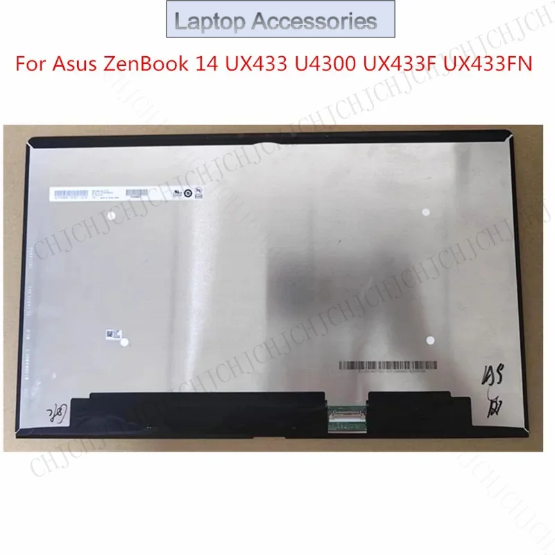 

F Genuine For Asus ZenBook 14 UX433 U4300F UX433F UX433FN UX433FA LCD led display matrix screen assembly 1920X1080 B140HAN03.2