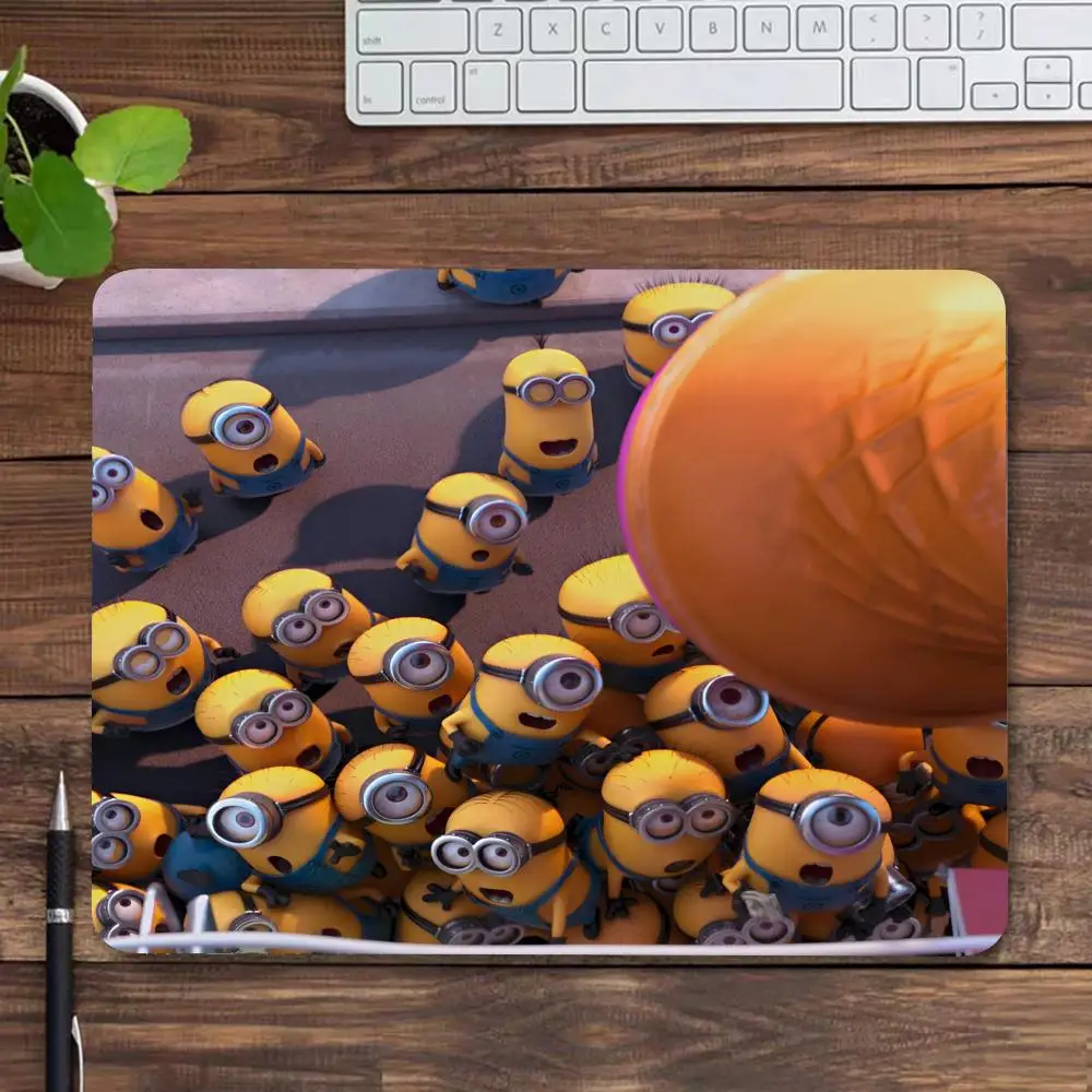 M-Minions Anime Cute Mouse Pad Ultrafine Surface Gaming Accessories Keyboard Pads Gamer Mouse Mat Rubber Desk Mat