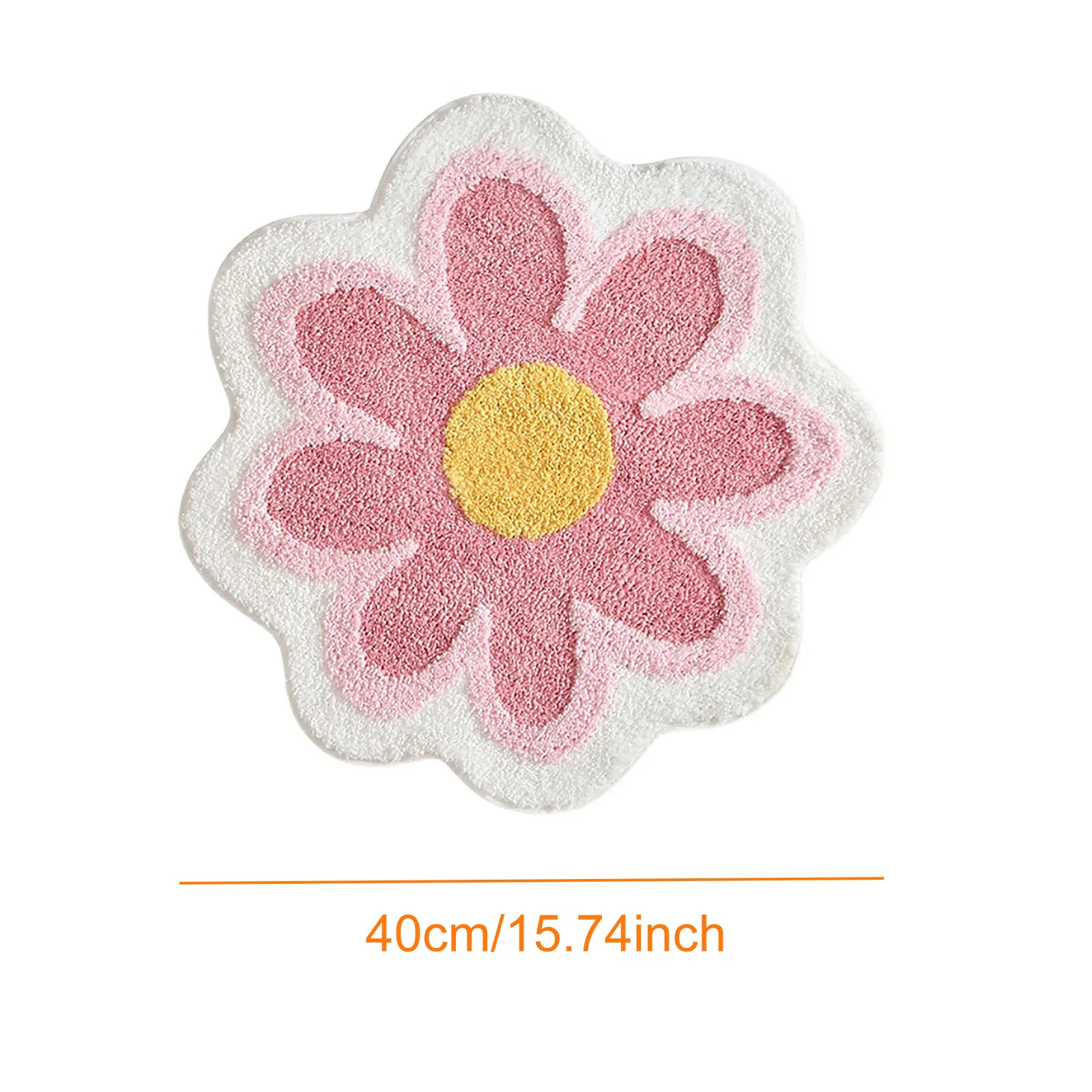 40x40cm Carpet Toilet Rug Housewear Furnishings Ins Cute Simple Unique Flowers Washable Multicolor Creative Bath Mat